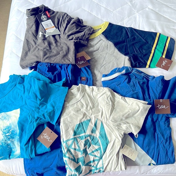 Tea Collection Other - NWT Boys Bundle Szs 8 & 12 Tea Collection Shirts/Shorts & UnderArmour T